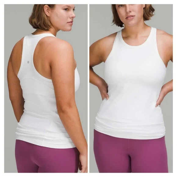 Lululemon Align Hip-Length Racerback Tank Top White size 8 NWT - Picture 1 of 6